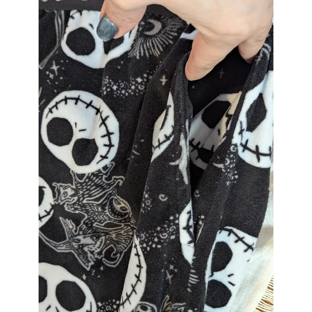Goth Emo Nightmare Before Christmas Jack Skellington Lounge Pants 2X - Picture 4 of 6